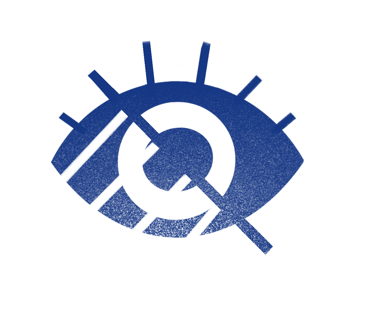 Icon of an eye to represent both visually impaired and seeing individuals.